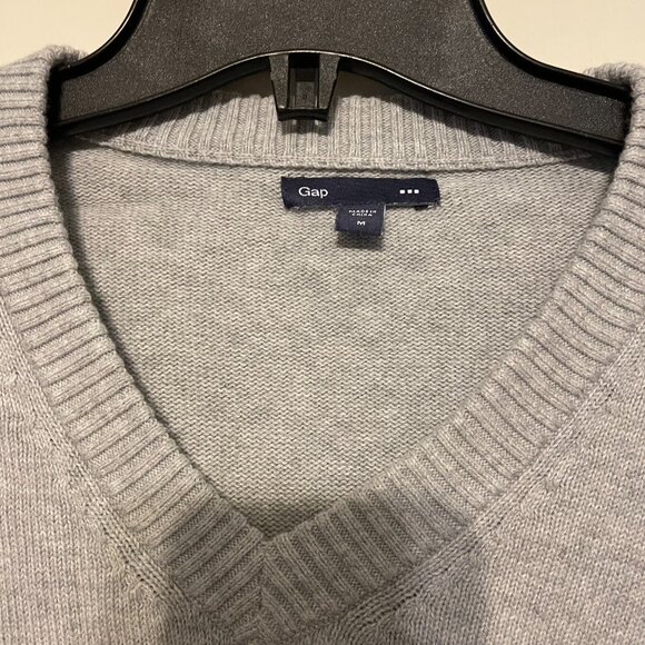 Unisex grey wool sweater - Picture 2 of 5